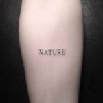 Nature tattoo hand poked by rough handz