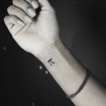 Pi symbol tattoo