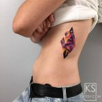 Rhombus landscape tattoo by kate sv