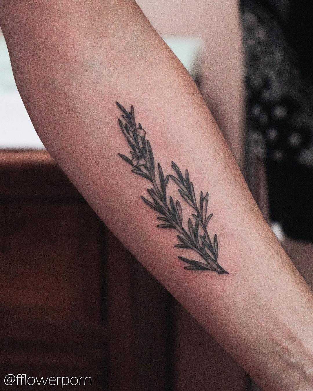Rosemary branch tattoo