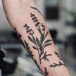 Sage and other herbs tattoo