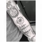Sailor's sleeve tattoo