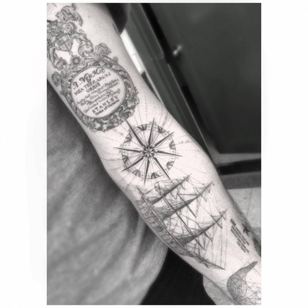 Sailor’s sleeve tattoo