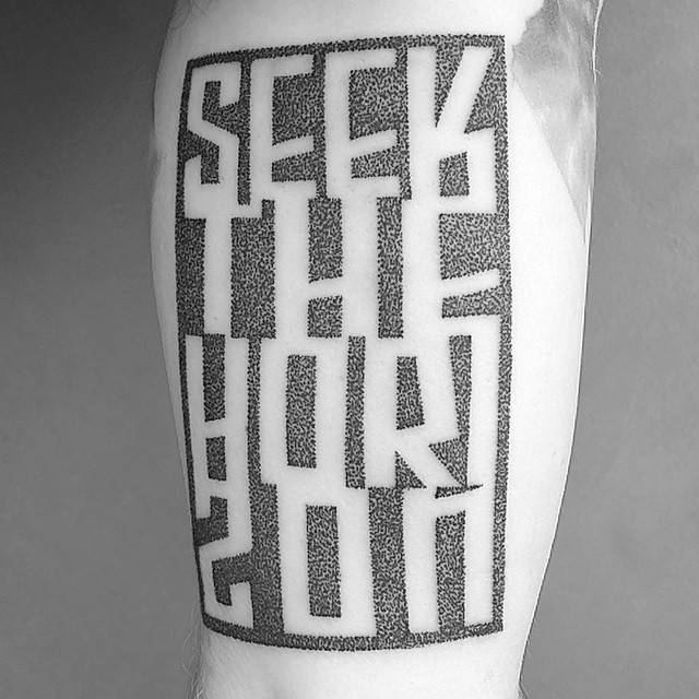 Seek the horizon tattoo