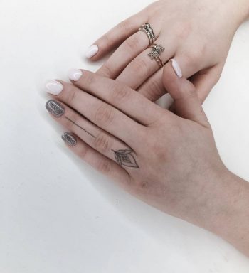 Small flower tattoo by ann pokes