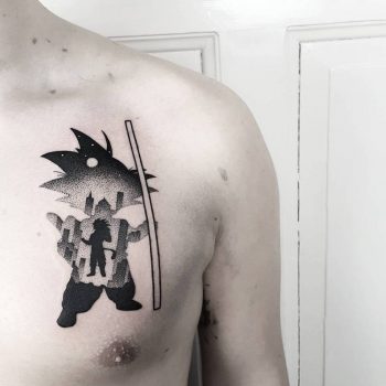 Son goku tattoo by matteo nangeroni
