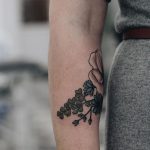 Succory and maidenhair tattoo