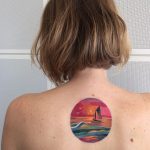 Sunset at sea tattoo by sasha unisex