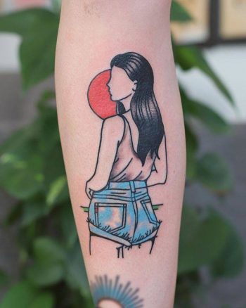 Sweet babe tattoo by patryk hilton