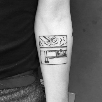 Swimming pool by the house