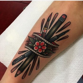 Tattoo for an artist by jeroen van dijk
