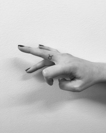 Taurus zodiac sign tattoo