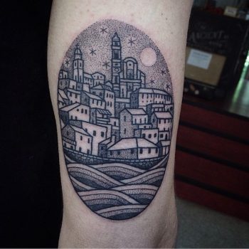 Town tattoo by susanne könig