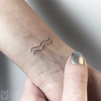 Wavy tattoo by kokos maedchen