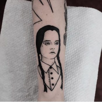 Wednesday addams tattoo