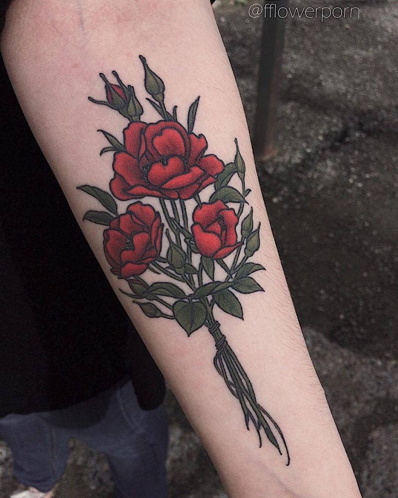 Wild roses tattoo