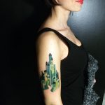 Wizard of oz emerald city tattoo by sasha unisex