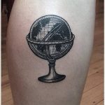 World globe tattoo