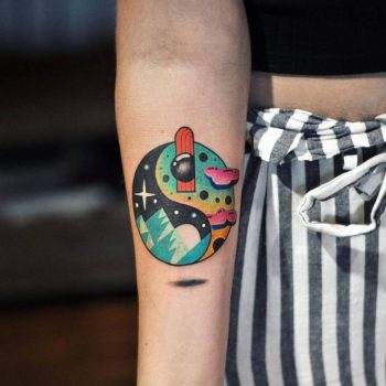 Yin and yang tattoo by david côté