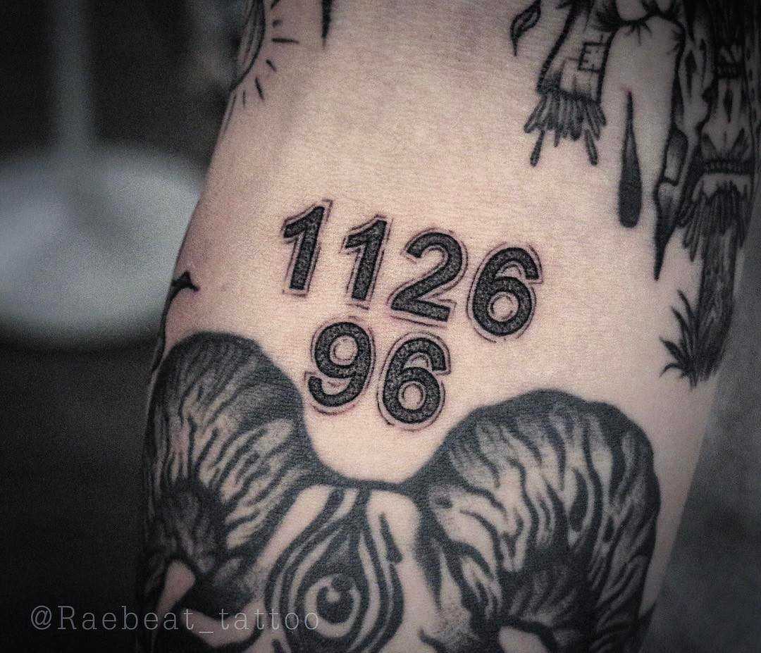 1126 96 number tattoo