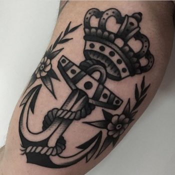 Anchor and crown by jeroen van dijk