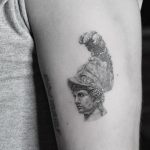 Athena bust tattoo