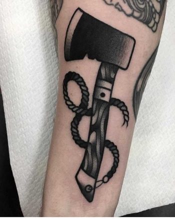 Ax tattoo by Jeroen Van Dijk