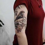 Bird tattoo by Sophia Baughan