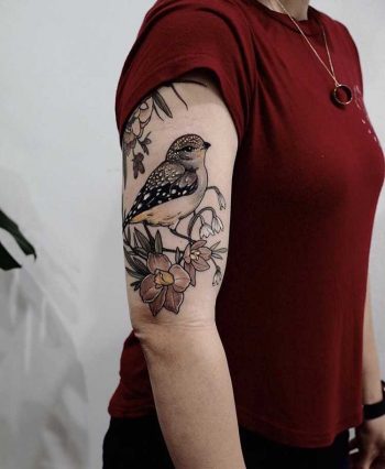 Bird tattoo by Sophia Baughan