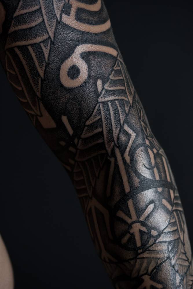 Black pattern tattoo by peter madsen blackhand