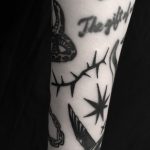 Black thorn tattoo