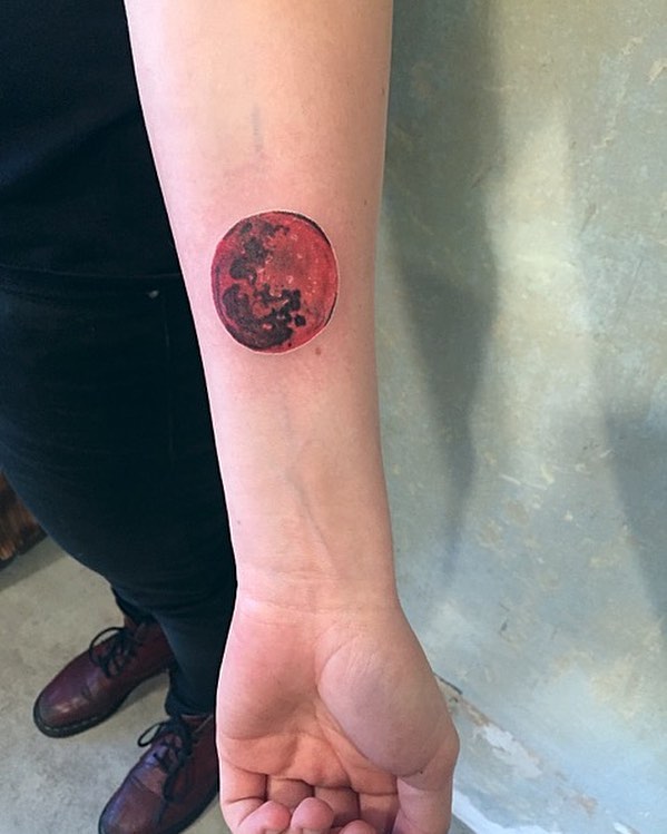 Bloodmoon tattoo by Marco Nerdy