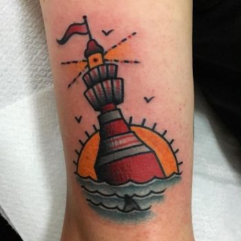 Buoy tattoo by Jeroen Van Dijk