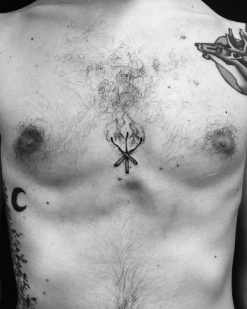 Burning matchsticks tattoo
