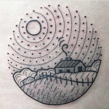 Circular landscape by Valeria Marina