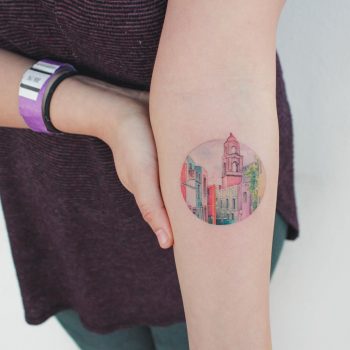 City of Guanajuato in Mexico tattoo