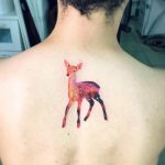 Cosmic deer tattoo by adrian bascur