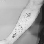 Custom Virgo constellation tattoo