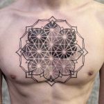 Custom geometry tattoo by chaim machlev