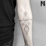 Custom sacred geometry tattoo
