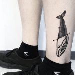Dead whale tattoo