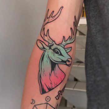 Deer tattoo by gennaro varriale
