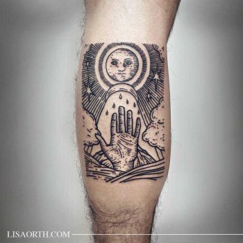 Elemental alchemy tattoo by Lisa Orth