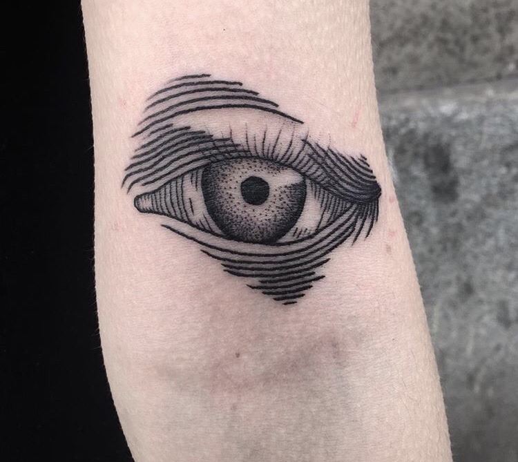 Eye tattoo by Jack Ankersen