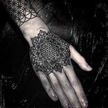 Flower Of Life Mandala Tattoo On The