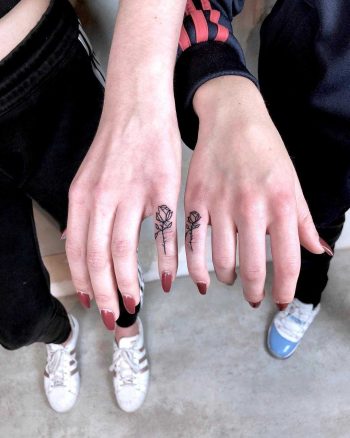 finger friends | Finger tattoos, Friend tattoos, Emoji tattoo