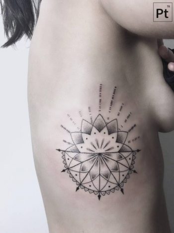Geometric flower and mandala by pablo torre