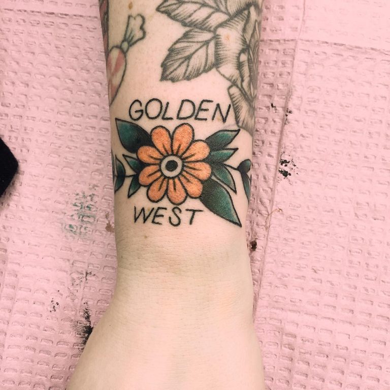 Golden shackles tattoo by rabtattoo