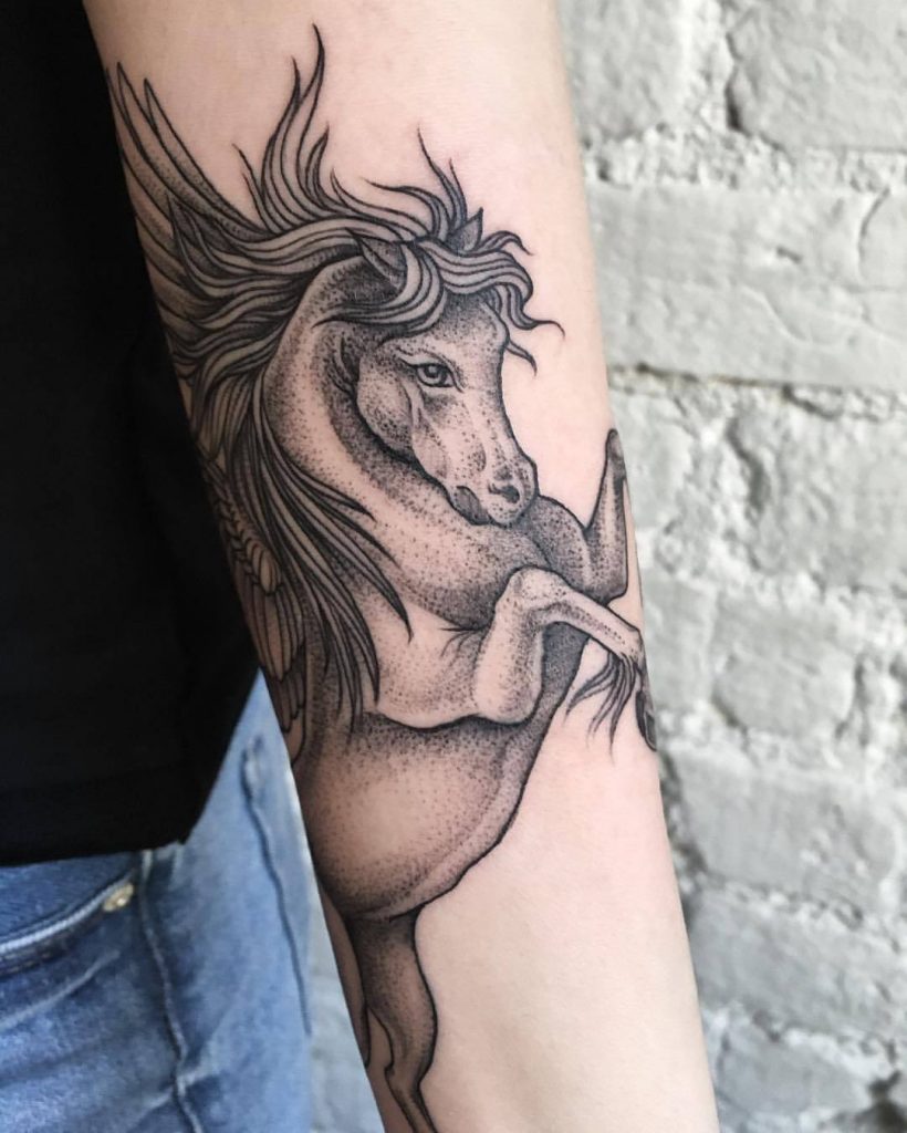 Horse tattoo by Sasha Tattooing