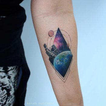 Hubble telescope tattoo